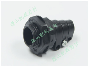 Made by black PVC. Cable Gland